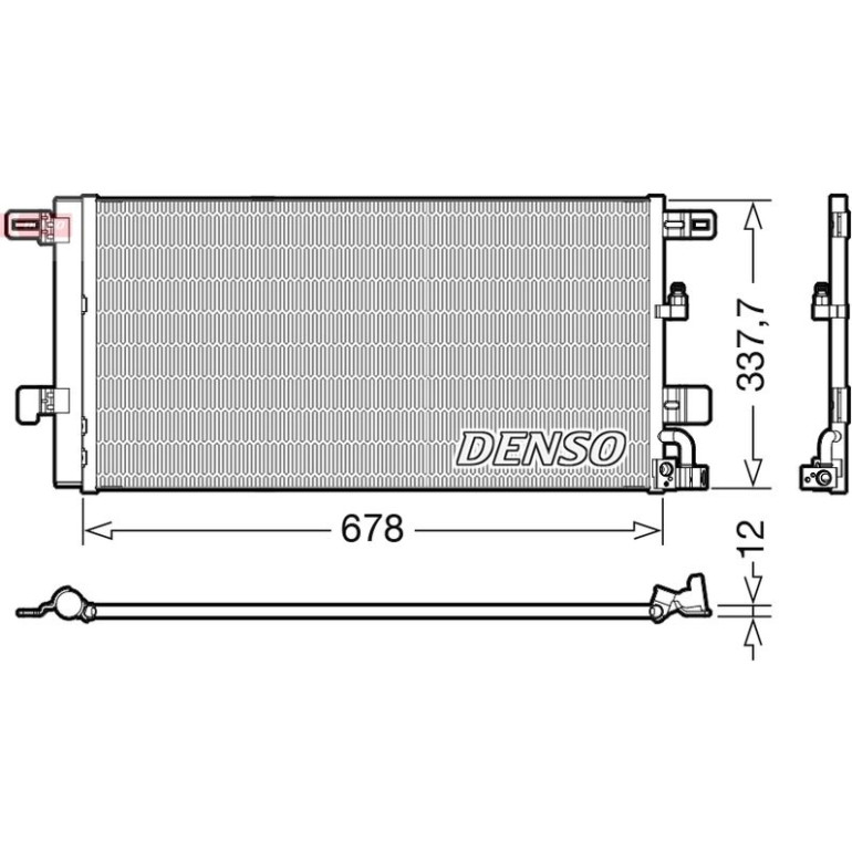 DENSO Kondensator, Klimaanlage DCN02001 DENSO Kondensator, Klimaanlage DCN02001