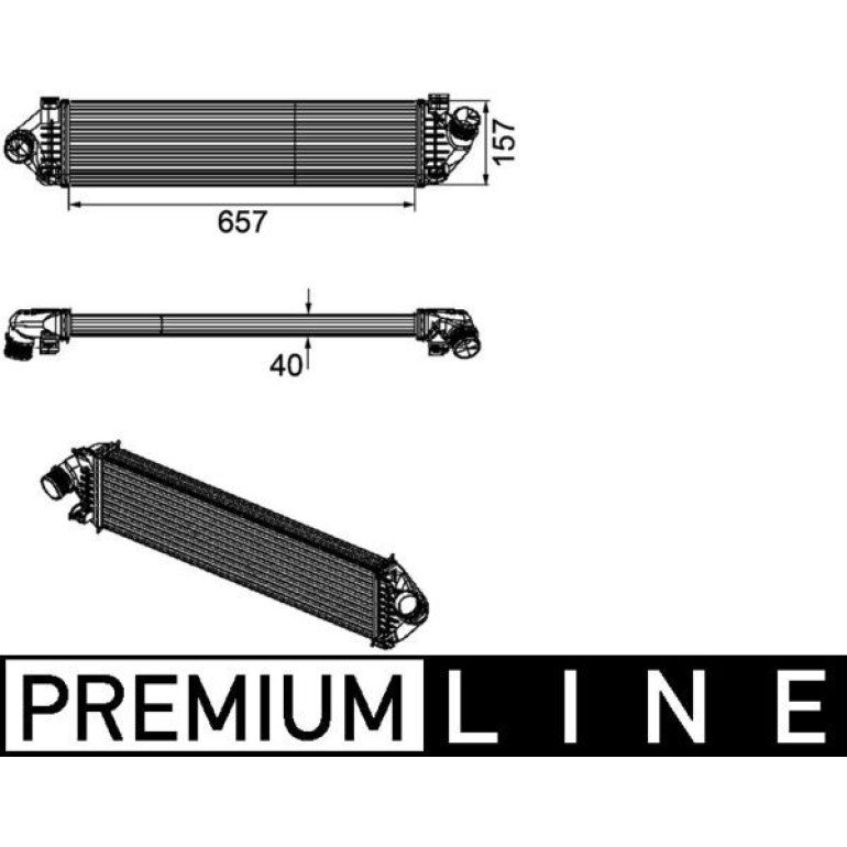 MAHLE Ladeluftkühler CI 190 000P