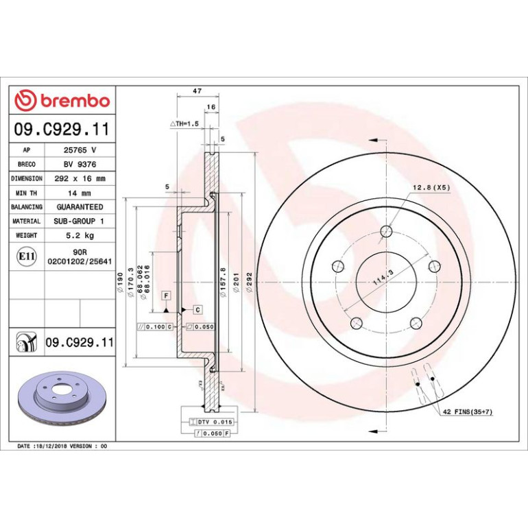 Bremsscheibe HA 09.C929.11