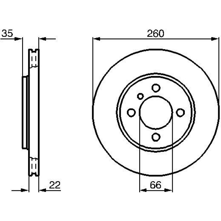 Bremsscheibe VA 0 986 478 036 Bremsscheibe VA 0 986 478 036