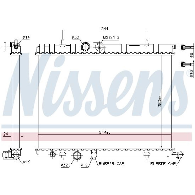 NISSENS Motorkühler 63502 NISSENS Motorkühler 63502