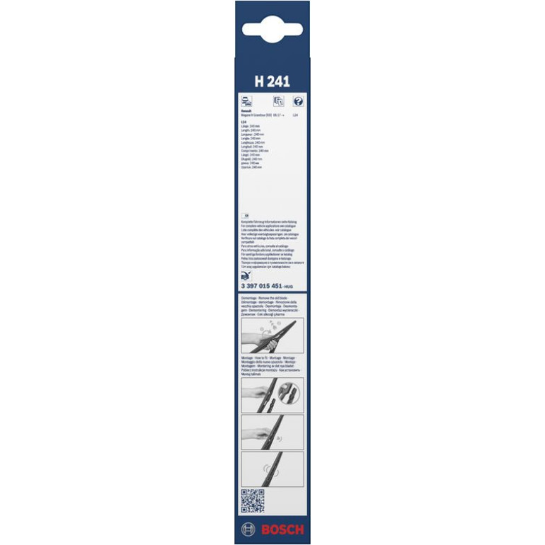 Bosch Heckscheibenwischer H241 3397015451 Bosch Heckscheibenwischer H241 3397015451