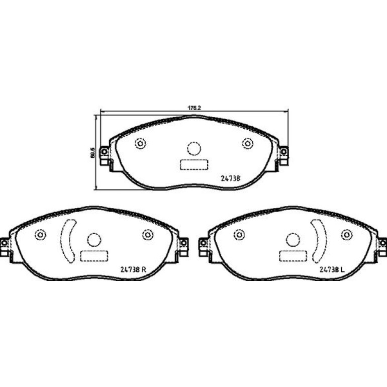 BREMBO Bremsklötze VA P 85 166