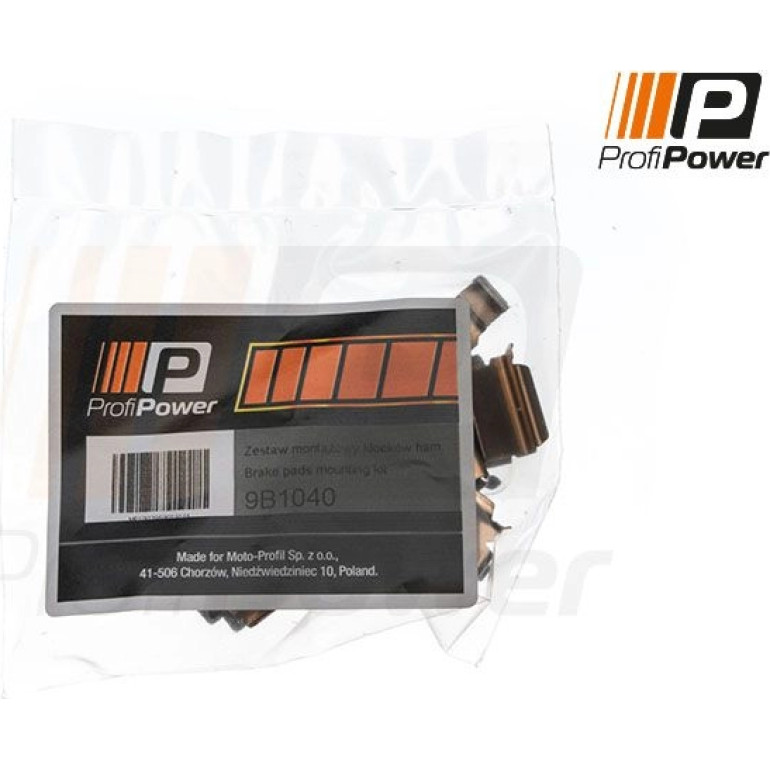 PROFIPOWER Zubehörsatz, Scheibenbremsbelag 9B1040 PROFIPOWER Zubehörsatz, Scheibenbremsbelag 9B1040
