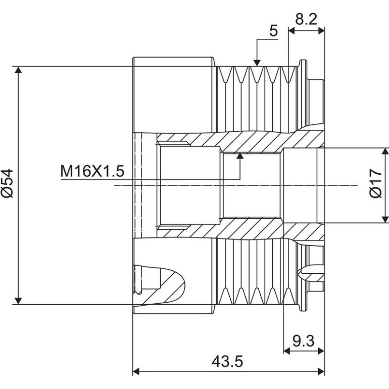Generatorfreilauf 588007
