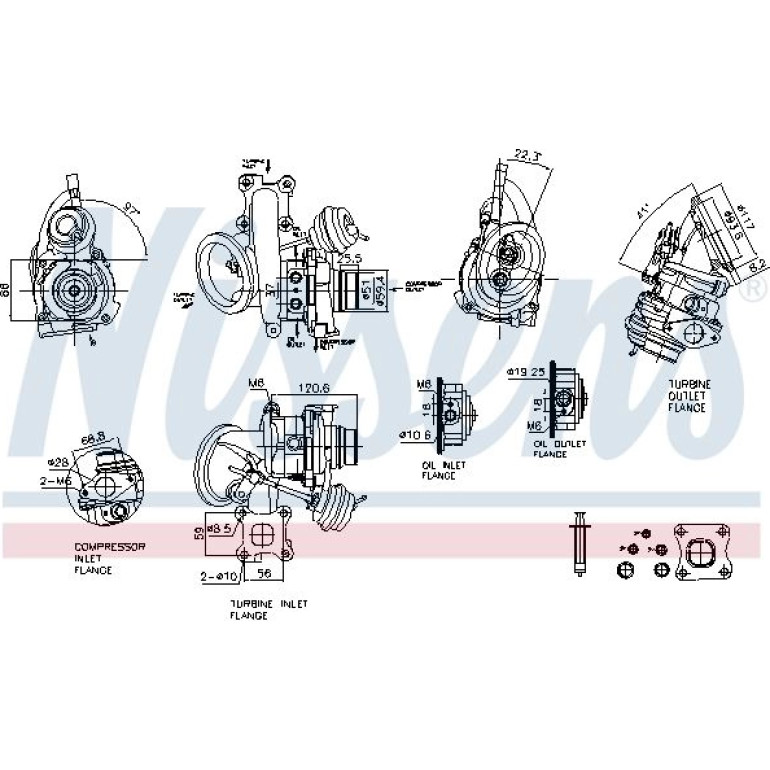 NISSENS Turbolader 93524 NISSENS Turbolader 93524