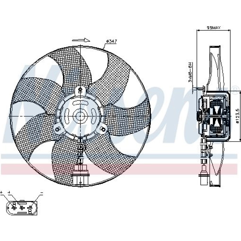 Kühlerlüfter PKW 85543 Kühlerlüfter PKW 85543