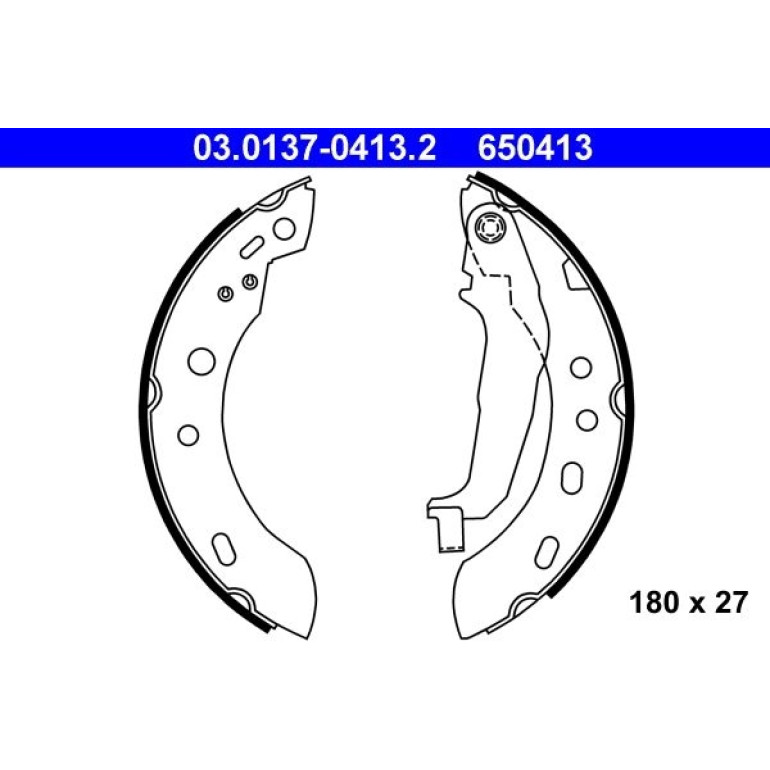 Bremsbackensatz 03.0137-0413.2