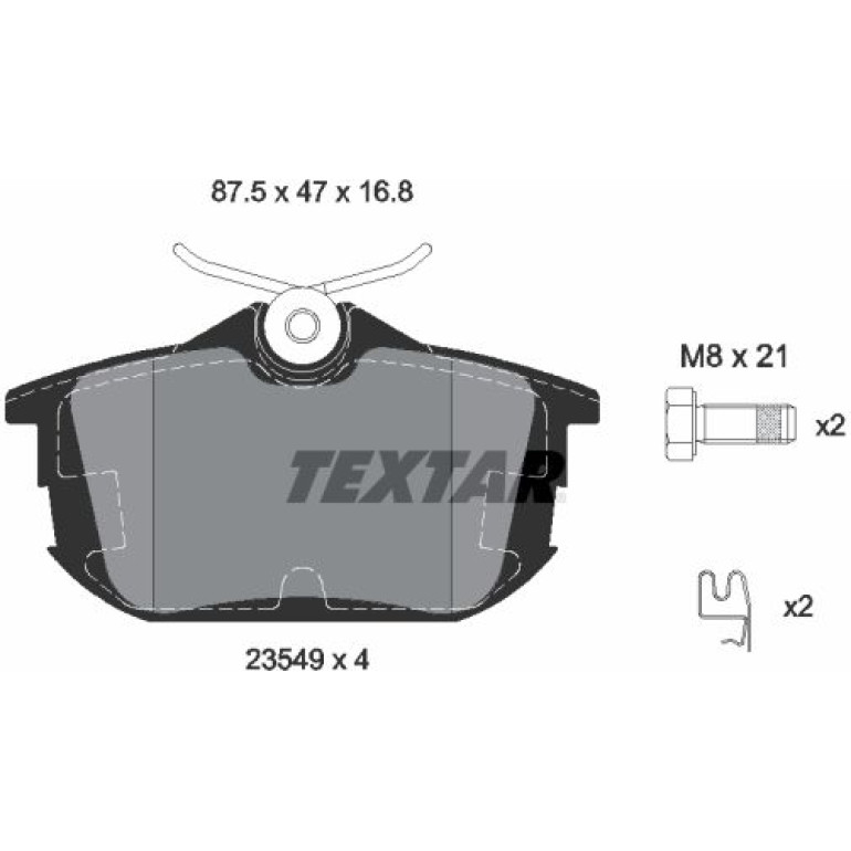 Bremsbelagsatz Smart T. Für Four/Colt/Carisma/Volvo S40/V40 2354901 Bremsbelagsatz Smart T. Für Four/Colt/Carisma/Volvo S40/V40 2354901