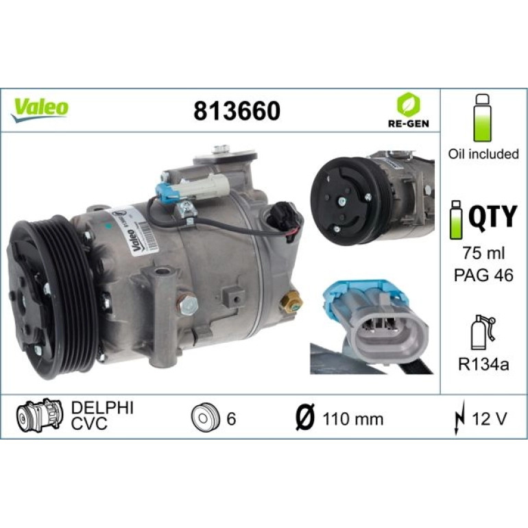 VALEO Kompressor 813660 VALEO Kompressor 813660