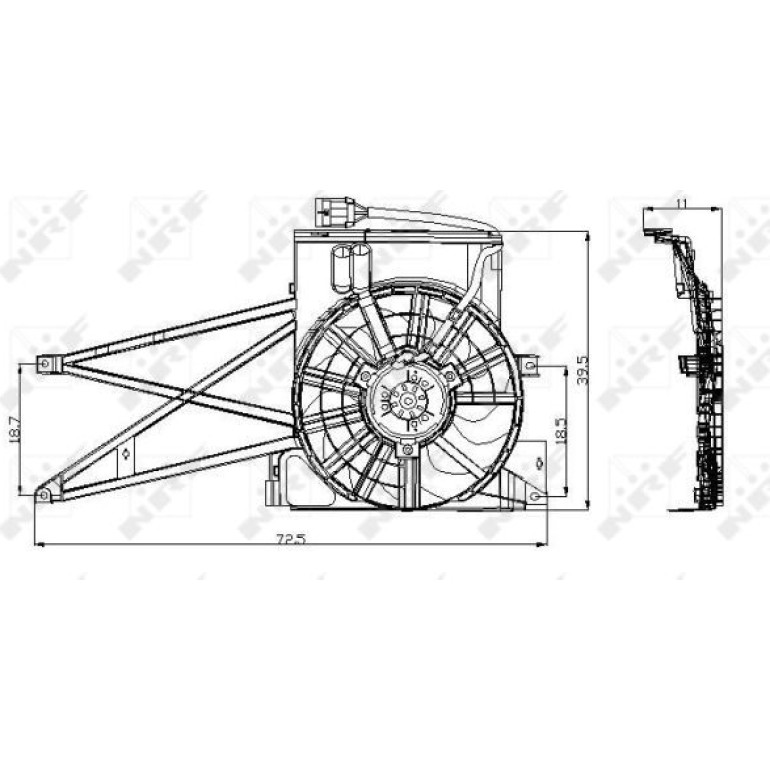 Lüfter Motorkühlung 47013 Lüfter Motorkühlung 47013