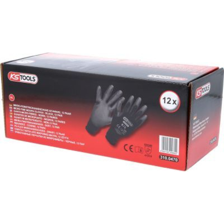 Mikro-Feinstrickhandschuhe,schwarz 310.0470 Mikro-Feinstrickhandschuhe,schwarz 310.0470