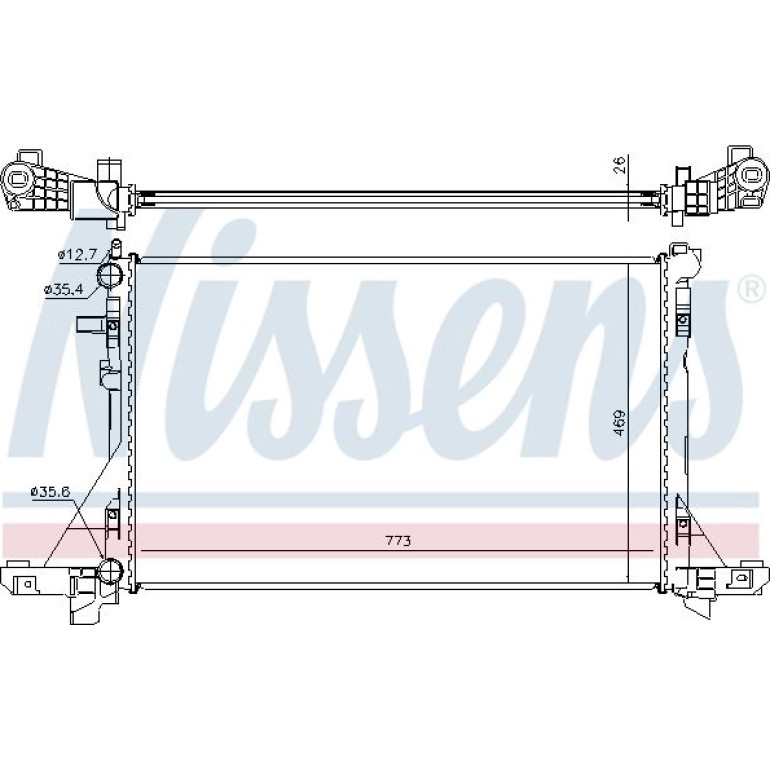 Wasserkühler PKW 630732 Wasserkühler PKW 630732