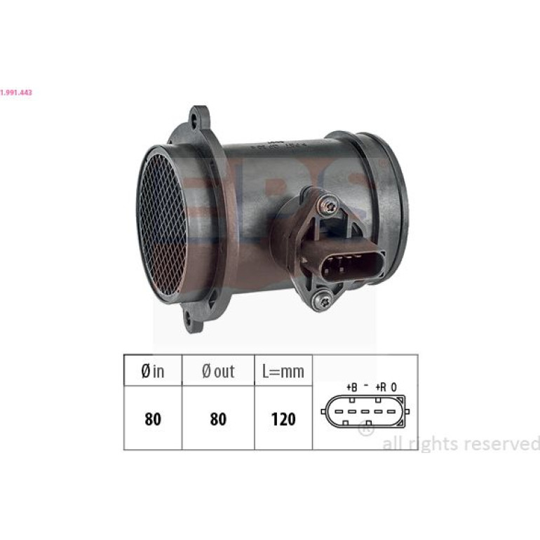 EPS Luftmassenmesser Luftmengenmesser 1.991.443 EPS Luftmassenmesser Luftmengenmesser 1.991.443