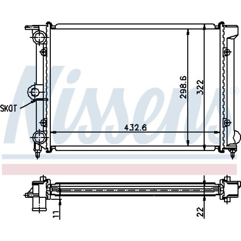 Wasserkühler PKW 651631 Wasserkühler PKW 651631