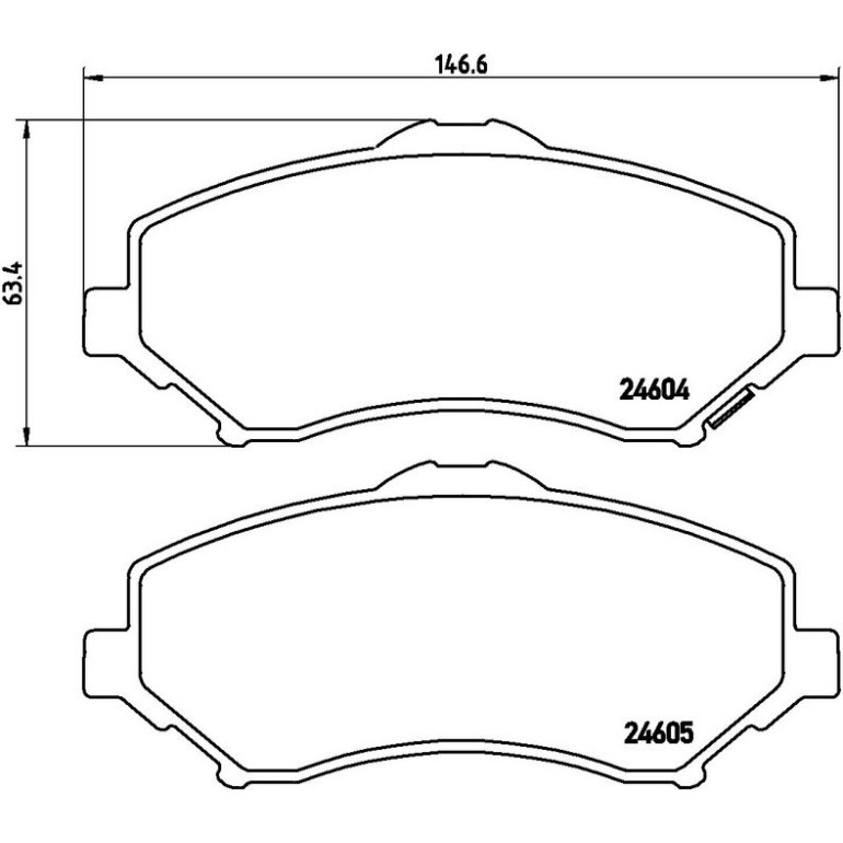 BREMBO Bremsklötze VA P 11 025 BREMBO Bremsklötze VA P 11 025