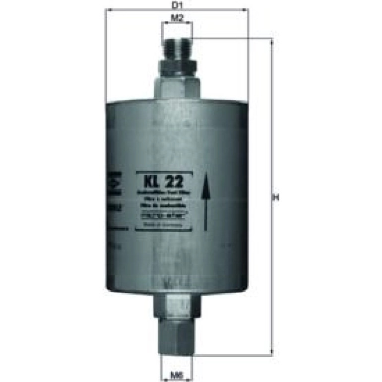 MAHLE Kraftstofffilter KL 22 MAHLE Kraftstofffilter KL 22