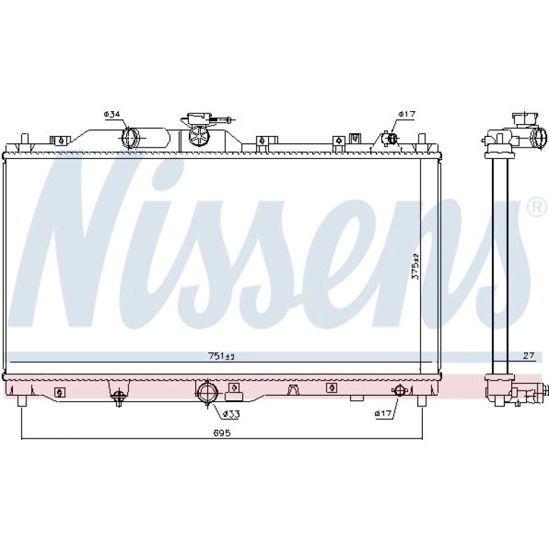 Wasserkühler PKW 606109 Wasserkühler PKW 606109