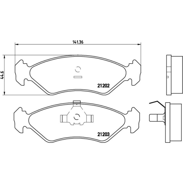 BREMBO Bremsklötze VA P 24 028 BREMBO Bremsklötze VA P 24 028