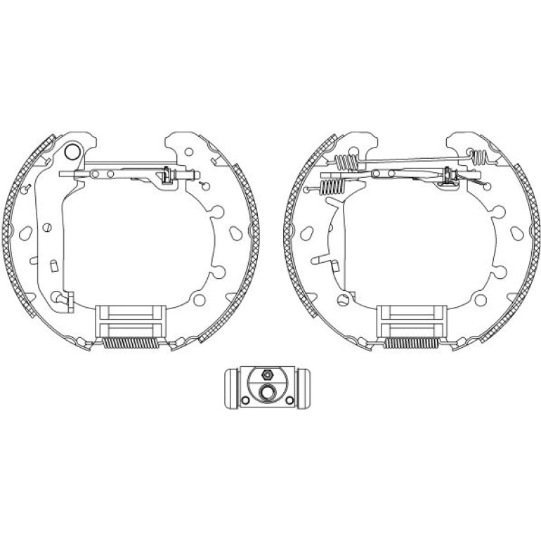 Satz Bremsbacken Ford T. Fiesta Iv 08/95 - 2002 84057300 Satz Bremsbacken Ford T. Fiesta Iv 08/95 - 2002 84057300