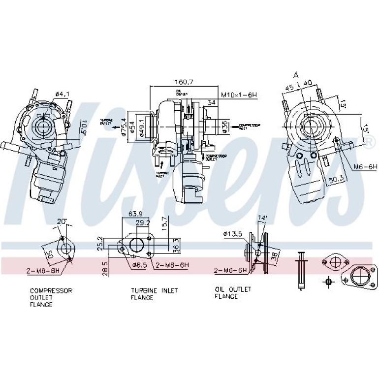 NISSENS Turbolader 93142