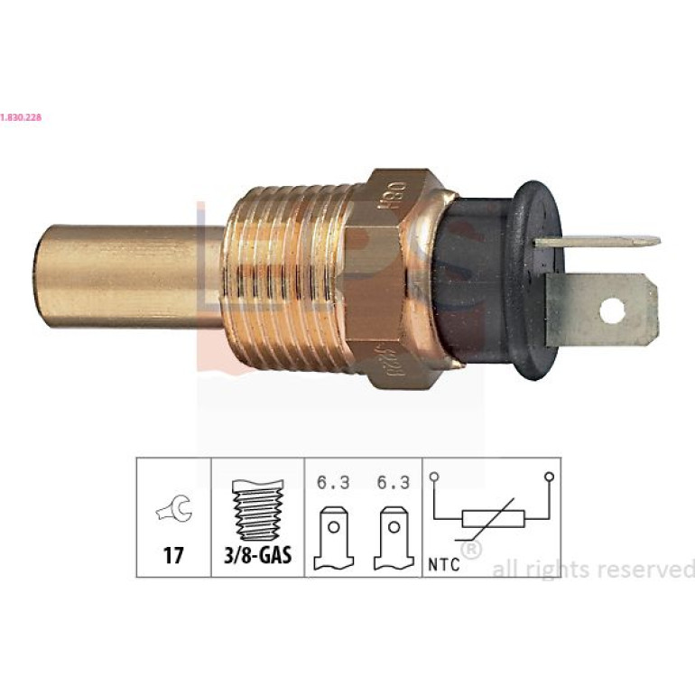 Sensor, Kühlmitteltemperatur 1.830.228 Sensor, Kühlmitteltemperatur 1.830.228