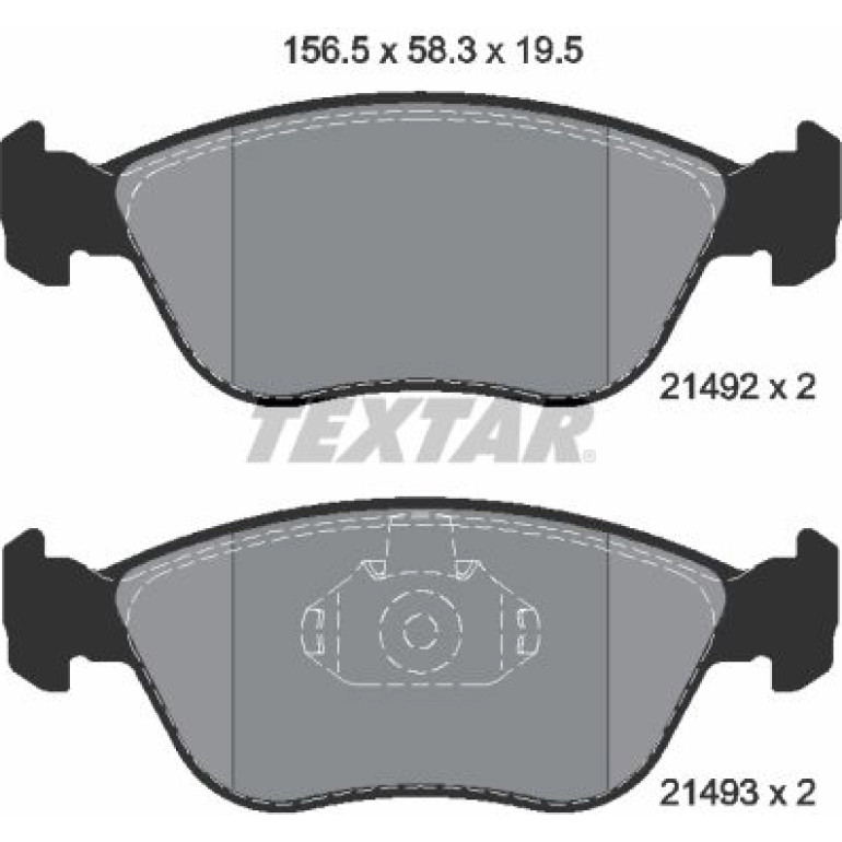 Bremsbelagsatz Volvo P. C70/V70/S70 2,0-2,5 97-05 2149201 Bremsbelagsatz Volvo P. C70/V70/S70 2,0-2,5 97-05 2149201