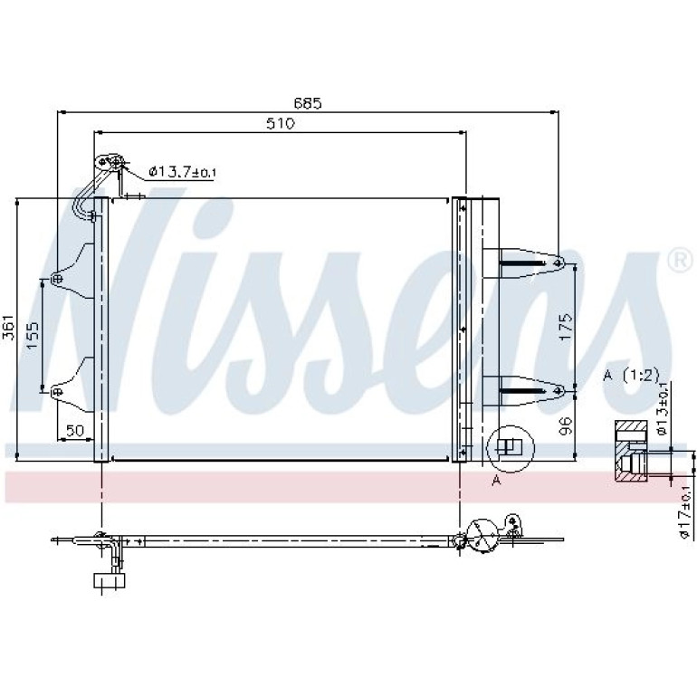 Kondensator PKW 94628 Kondensator PKW 94628