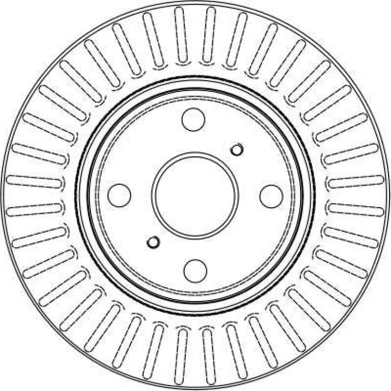 Bremsscheibe Toyota P. Paseo/Starlet 1.0-1.5 89-99 DF4058 Bremsscheibe Toyota P. Paseo/Starlet 1.0-1.5 89-99 DF4058