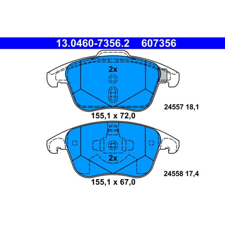 BREMSBELAGSATZ, SCHEIBENBREMSE 13.0460-7356.2 BREMSBELAGSATZ, SCHEIBENBREMSE 13.0460-7356.2