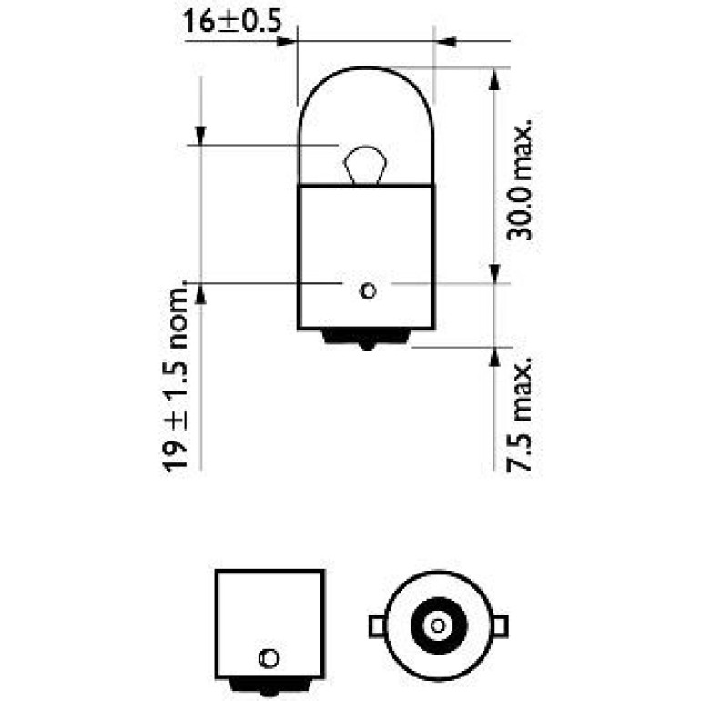 R10W 12V/10W BA15s SB2 12814B2 R10W 12V/10W BA15s SB2 12814B2