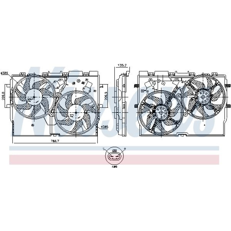 Kühlerlüfter PKW 850005
