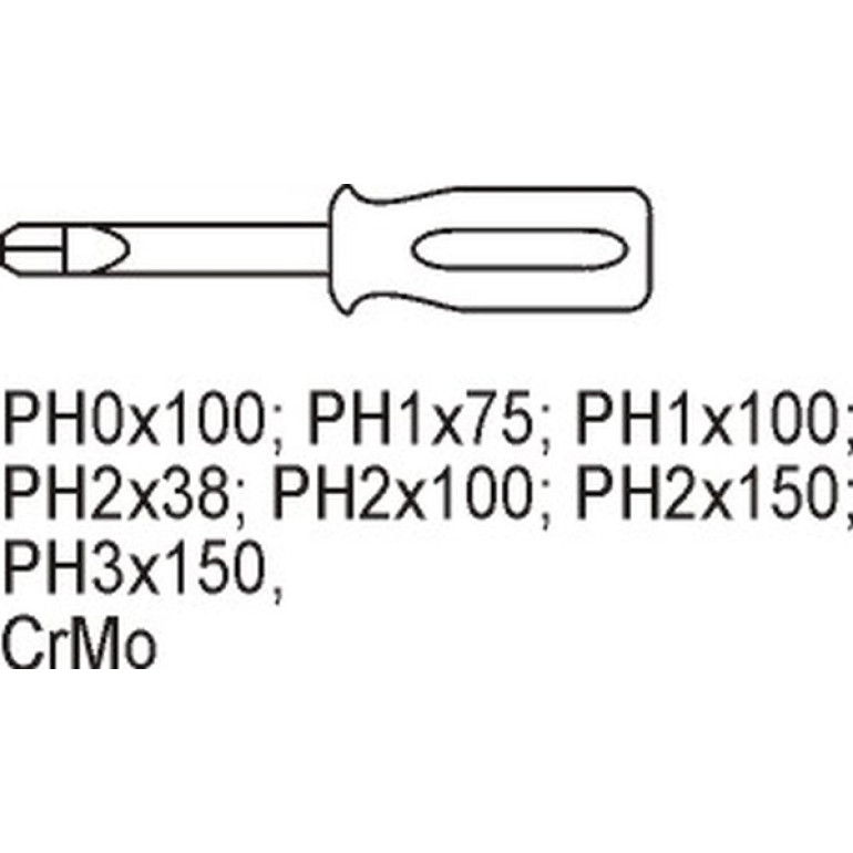 Schraubendreher Philips 7-Tlg. In Schubladeneinlage YT-5536 Schraubendreher Philips 7-Tlg. In Schubladeneinlage YT-5536