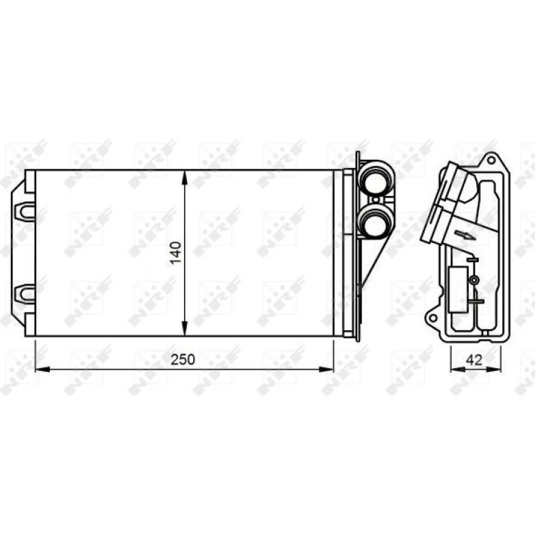 Wärmetauscher, Innenraumheizung 54305 Wärmetauscher, Innenraumheizung 54305