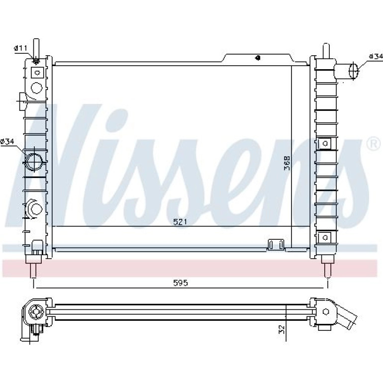 Wasserkühler PKW 63058A Wasserkühler PKW 63058A