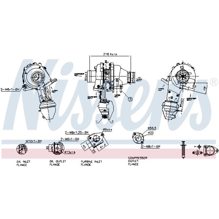 NISSENS Turbolader 93416 NISSENS Turbolader 93416