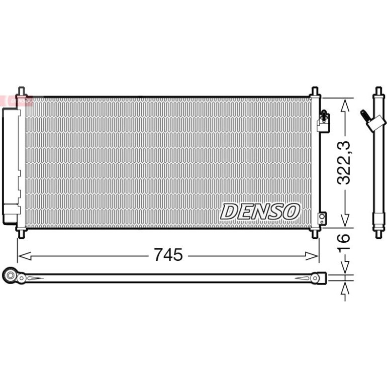 DENSO Kondensator, Klimaanlage DCN40026 DENSO Kondensator, Klimaanlage DCN40026