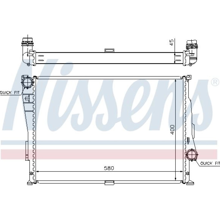 Wasserkühler PKW 60806 Wasserkühler PKW 60806
