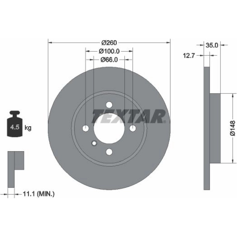 Bremsscheibe Bmw P. E30 82-91 92026400 Bremsscheibe Bmw P. E30 82-91 92026400
