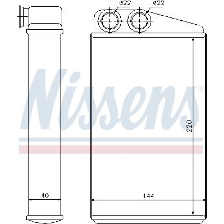 Heizkühler PKW 73249 Heizkühler PKW 73249