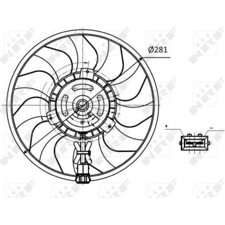 Lüfter Motorkühlung 47418 Lüfter Motorkühlung 47418