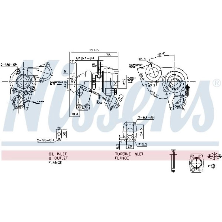 NISSENS Turbolader 93232 NISSENS Turbolader 93232