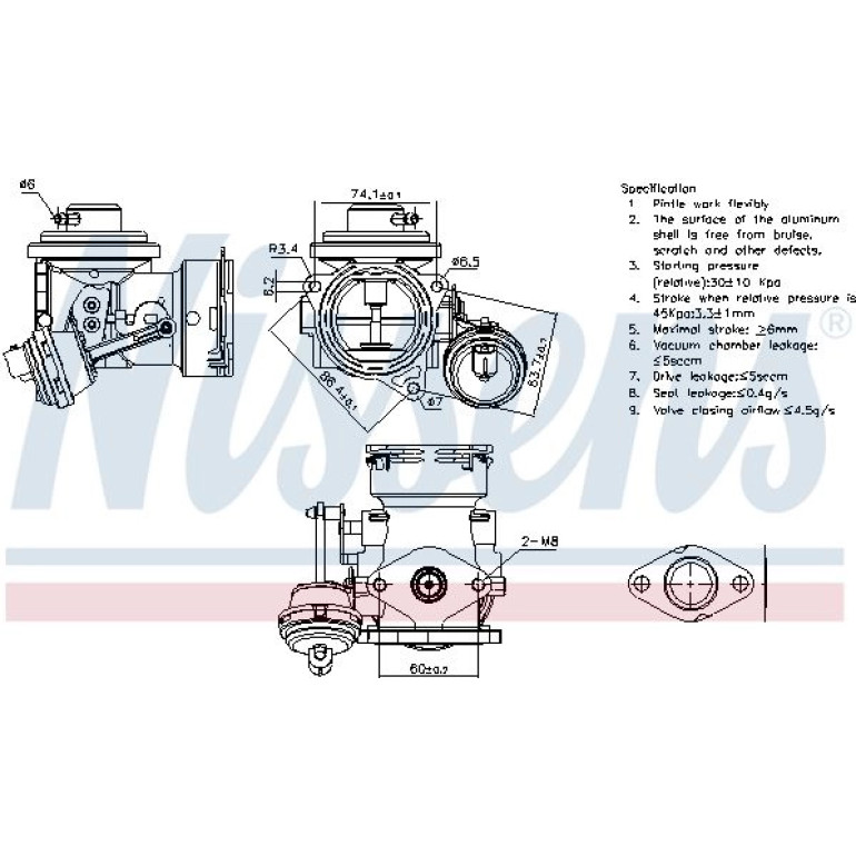NISSENS Agr-Ventil 98299 NISSENS Agr-Ventil 98299