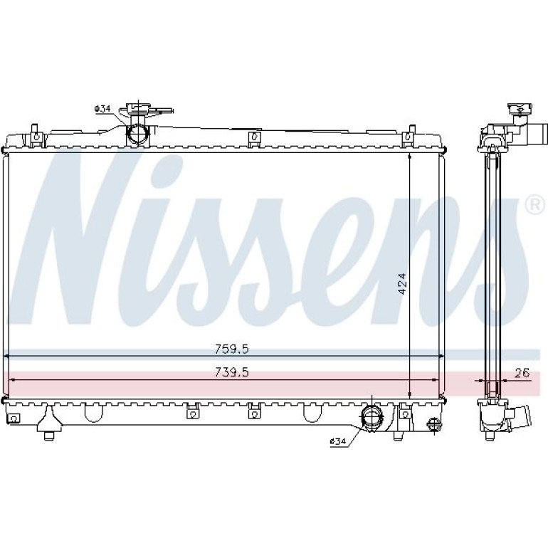 Wasserkühler PKW 64670A Wasserkühler PKW 64670A