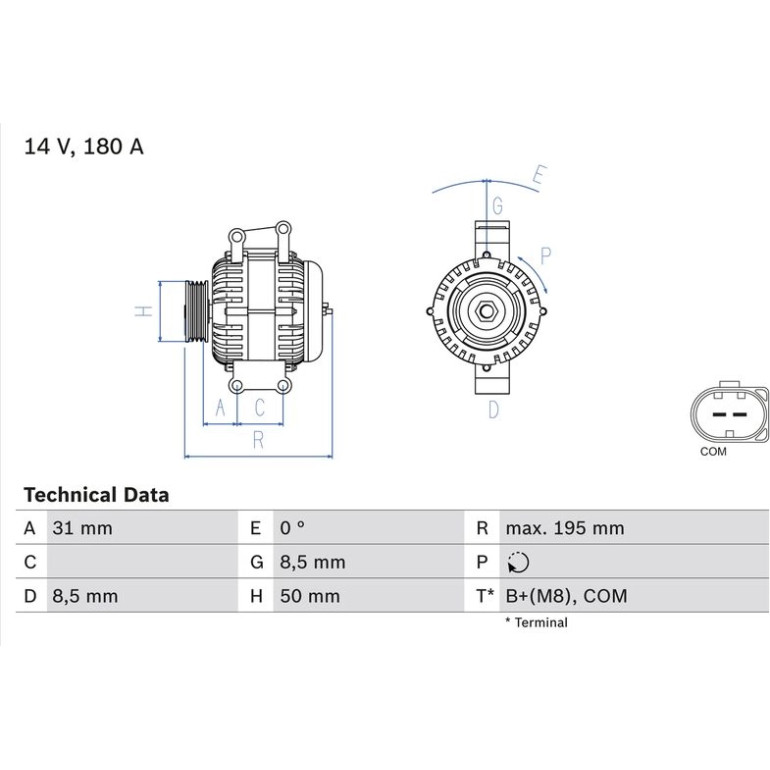 Lichtmaschine 0 986 081 910 Lichtmaschine 0 986 081 910