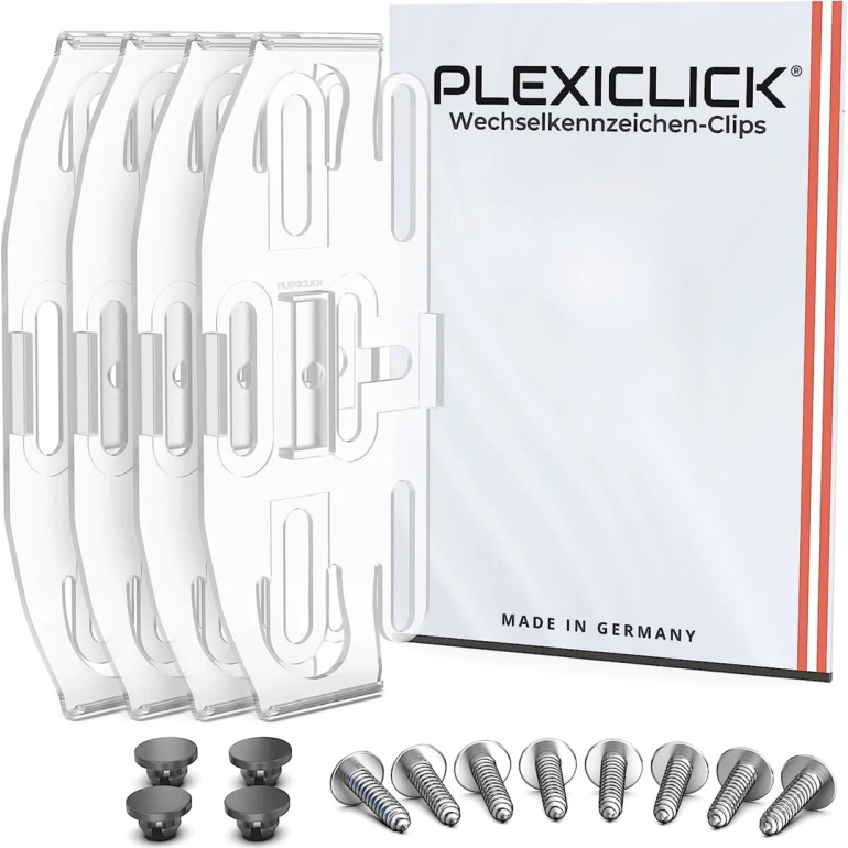 Rahmenlose Kennzeichenhalter Plexi Click V3 Transparent Plexiclick V3 transp Rahmenlose Kennzeichenhalter Plexi Click V3 Transparent Plexiclick V3 transp