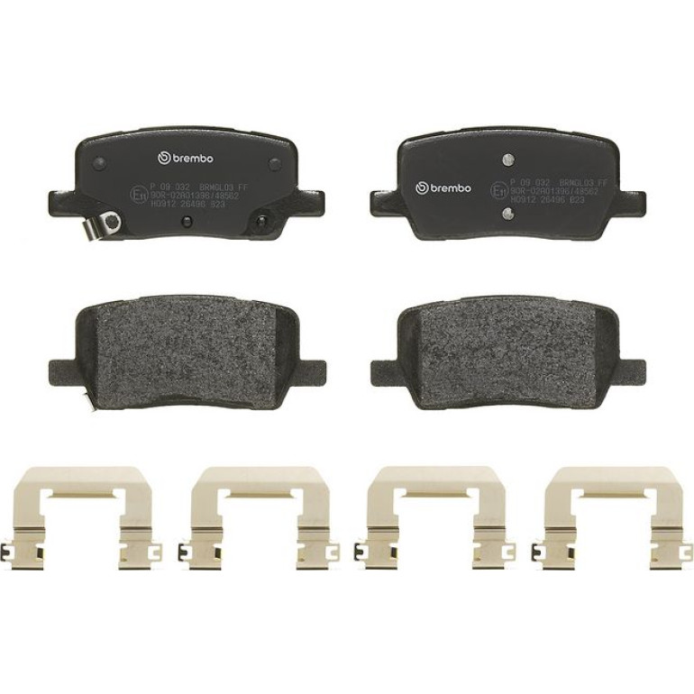 BREMBO Bremsbelagsatz, Scheibenbremse P 09 032 BREMBO Bremsbelagsatz, Scheibenbremse P 09 032