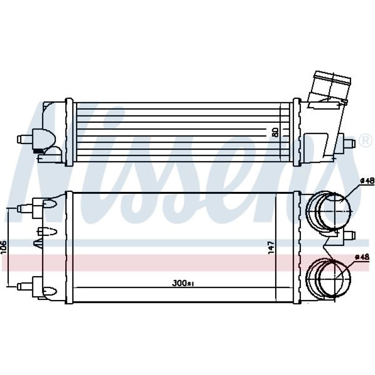 Ladeluftkühler PKW 96553 Ladeluftkühler PKW 96553