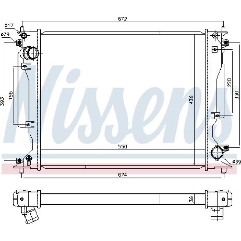 Wasserkühler PKW 646904 Wasserkühler PKW 646904