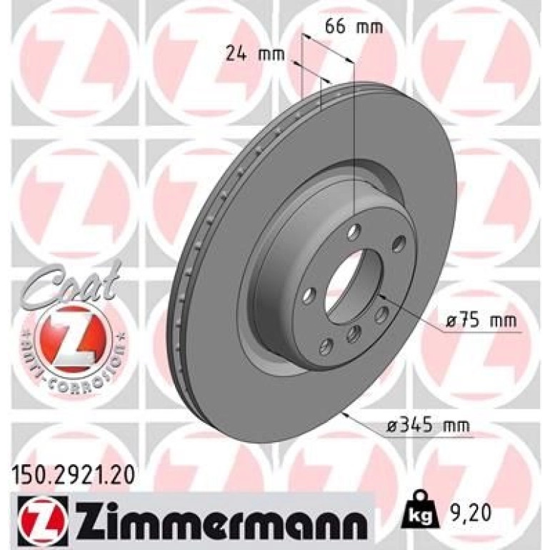 11 482 085 Bremsscheibe HA 150.2921.20 11 482 085 Bremsscheibe HA 150.2921.20